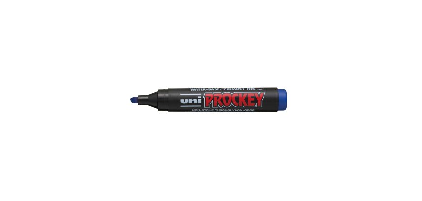 Marcatore Uni Prockey M126 - punta a scalpello da 1,00-5,70mm - blu - Uni Mitsubishi