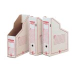 Portariviste Storage Dox 1606 - 87 x 34 x 24,5 cm - bianco/rosso - Esselte Dox