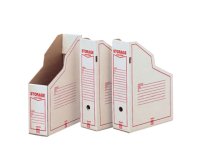 Portariviste Storage Dox 1606 - 87 x 34 x 24,5 cm - bianco/rosso - Esselte Dox