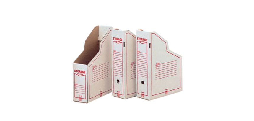 Portariviste Storage Dox 1606 - 87 x 34 x 24,5 cm - bianco/rosso - Esselte Dox