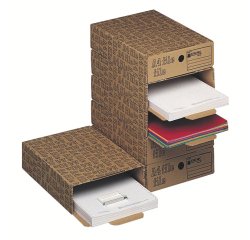 KING MEC CF6 A4 file storage box Brown