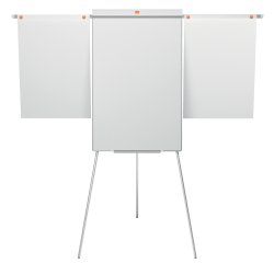 Lavagna portablocco Classic con cavalletto - 100 x 68,5 cm - bracci estensibili - bianco - Nobo