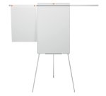 Lavagna portablocco Classic con cavalletto - 100 x 68,5 cm - bracci estensibili - bianco - Nobo