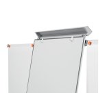 Lavagna portablocco Classic con cavalletto - 100 x 68,5 cm - bracci estensibili - bianco - Nobo