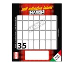 Etichette adesive - in carta - permanenti - 27 x 15 mm - 35 et/fg - 10 fogli - bianco - Markin
