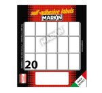 Etichette adesive - in carta - permanenti - 34 x 21 mm - 20 et/fg - 10 fogli - bianco - Markin