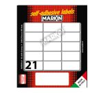 Etichette adesive - in carta - permanenti - 37 x 19 mm - 21 et/fg - 10 fogli - bianco - Markin