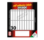 Etichette adesive - in carta - permanenti - 46 x 10 mm - 30 et/fg - 10 fogli - bianco - Markin
