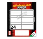Etichette adesive - in carta - permanenti - 56 x 10 mm - 24 et/fg - 10 fogli - bianco - Markin