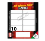 Etichette adesive - in carta - permanenti - 56 x 26 mm - 10 et/fg - 10 fogli - bianco - Markin