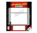 Etichette adesive - in carta - permanenti - 95 x 66 mm - 2 et/fg - 10 fogli - bianco - Markin