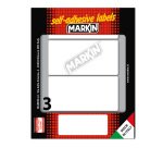 Etichette adesive - in carta - permanenti - 100 x 46 mm - 3 et/fg - 10 fogli - bianco - Markin