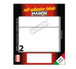 Etichette adesive - in carta - permanenti - 115 x 70 mm - 2 et/fg - 10 fogli - bianco - Markin
