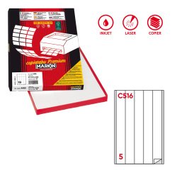 Markin C516 self-adhesive label Rectangle Permanent White 500 pc(s)