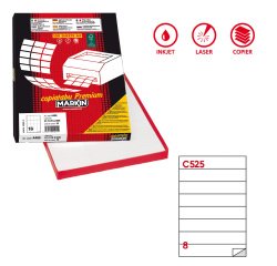 Markin 210C525 self-adhesive label White 800 pc(s)