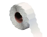 Etichetta a onda - permanente - 26x12 mm - bianco - Markin - rotolo da 1500 etichette