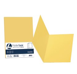 Cartelline semplici Luce - 200 gr - 25x34 cm - giallo sole - Favini - conf. 50 pezzi