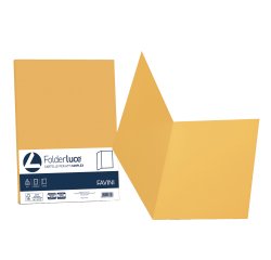 Cartelline semplici Luce - 200 gr - 25x34 cm - giallo oro - Favini - conf. 50 pezzi