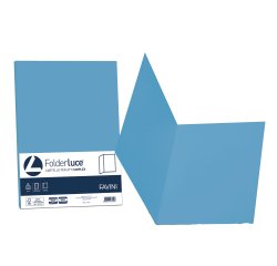 Cartellina semplice Luce - 200 gr - A4 - azzurro - cartoncino bristol - Favini - conf. 50 pezzi