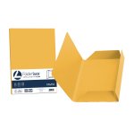 Cartellina 3 lembi Luce - 200 gr - A4 - cartoncino bristol - giallo oro - Favini - conf. 25 pezzi
