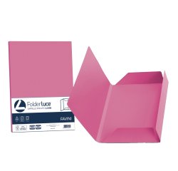 Cartelline 3 lembi Luce - 200 gr - 24,5x34,5 cm - ciclamino - Favini - conf. 25 pezzi