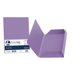 Cartelline 3 lembi Luce - 200 gr - 24,5x34,5 cm - violetto - Favini - conf. 25 pezzi