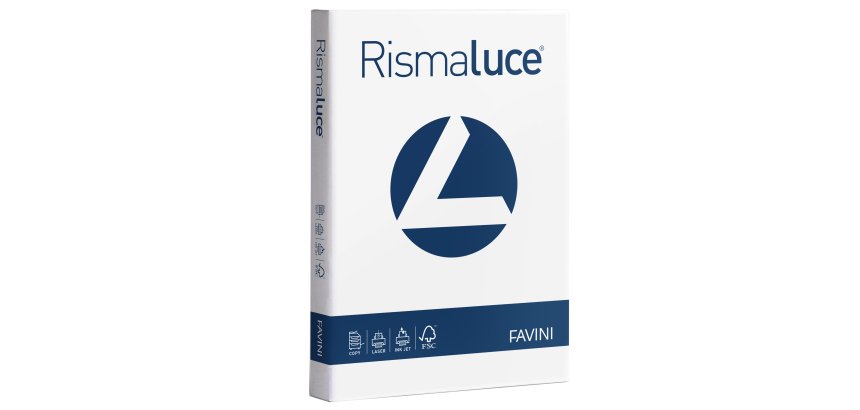 Carta Rismaluce - A4 - 140 gr - bianco - Favini - conf. 200 fogli