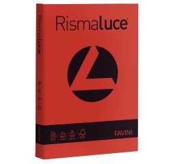 Carta Rismaluce - A4 - 140 gr - rosso scarlatto 61 - Favini - conf. 200 fogli