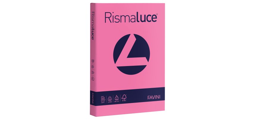 Carta Rismaluce - A4 - 140 gr - ciclamino 58 - Favini - conf. 200 fogli