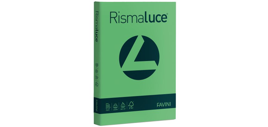 Carta Rismaluce - A4 - 140 gr - verde 60 - Favini - conf. 200 fogli