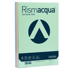 Carta Rismacqua - A4 - 140 gr - mix 5 colori - Favini - conf. 200 fogli
