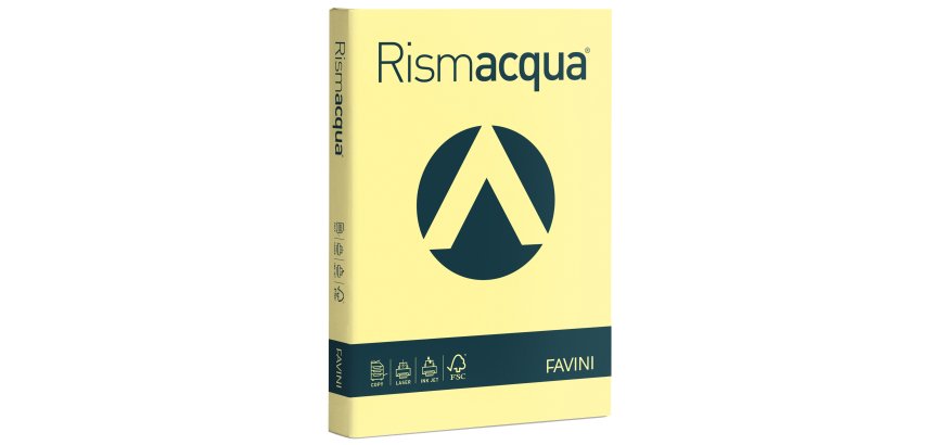 Carta Rismacqua - A4 - 140 gr - giallo chiaro 07 - Favini - conf. 200 fogli