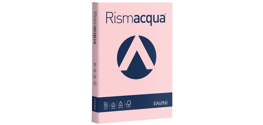 Carta Rismacqua - A4 - 140 gr - rosa 10 - Favini - conf. 200 fogli