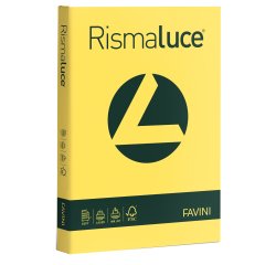 Carta Rismaluce - A4 - 200 gr - giallo sole 53 - Favini - conf. 125 fogli
