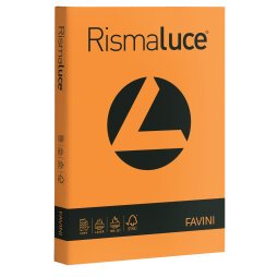 Carta Rismaluce - A4 - 200 gr - arancio 56 - Favini - conf. 125 fogli