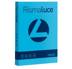 Carta Rismaluce - A4 - 200 gr - azzurro 55 - Favini - conf. 125 fogli
