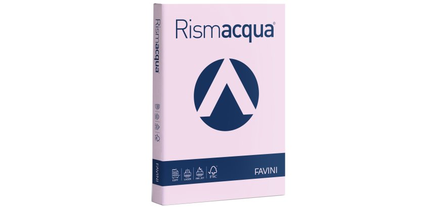 Carta Rismacqua - A4 - 200 gr - lilla 06 - Favini - conf. 125 fogli
