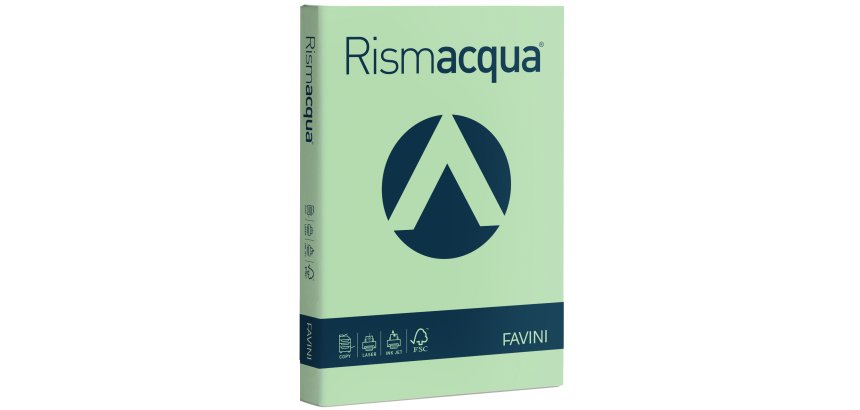 Carta Rismacqua - A3 - 200 gr - verde chiaro 09 - Favini - conf. 125 fogli