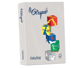 Carta Le Cirque - A4 - 80 gr - grigio pastello 109 - Favini - conf. 500 fogli