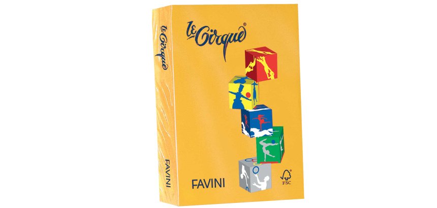 Carta Le Cirque - A4 - 80 gr - giallo oro 201 - Favini - conf. 500 fogli
