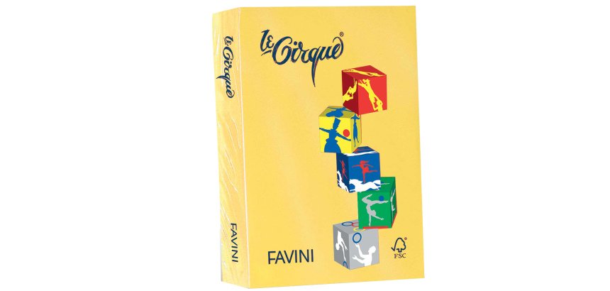 Carta Le Cirque - A4 - 80 gr - giallo sole 202 - Favini - conf. 500 fogli