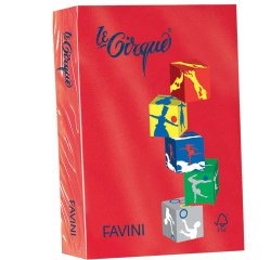 Carta Le Cirque - A4 - 80 gr - rosso scarlatto 209 - Favini - conf. 500 fogli