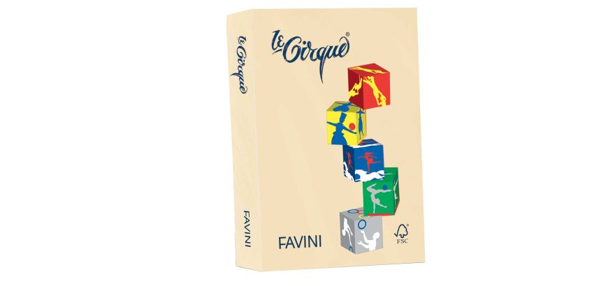 Carta Le Cirque - A4 - 160 gr - camoscio pastello 105 - Favini - conf. 250 fogli