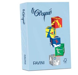 Carta Le Cirque - A4 - 160 gr - azzurro pastello 106 - Favini - conf. 250 fogli