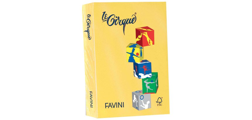 Carta Le Cirque - A4 - 160 gr - giallo sole 202 - Favini - conf. 250 fogli