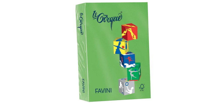 Carta Le Cirque - A4 - 160 gr - verde prato 203 - Favini - conf. 250 fogli