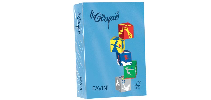 Carta Le Cirque - A4 - 160 gr - azzurro reale 204 - Favini - conf. 250 fogli