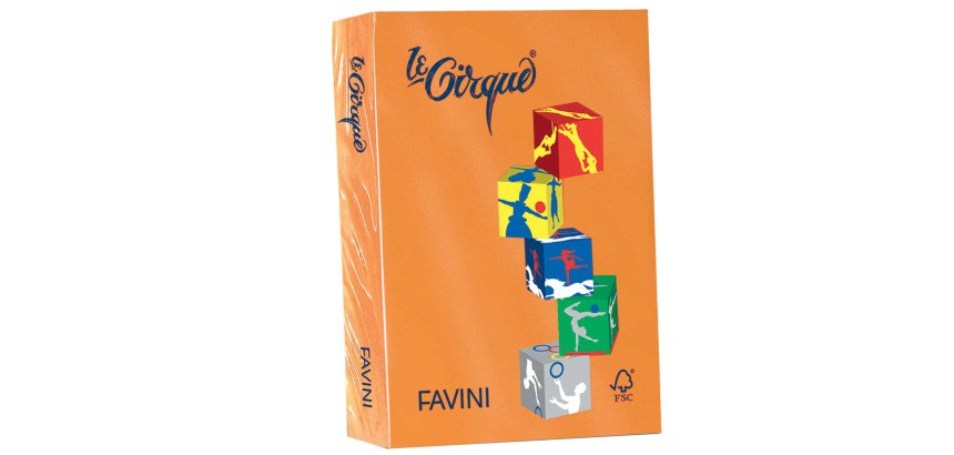 Carta Le Cirque - A4 - 160 gr - arancio 205 - Favini - conf. 250 fogli