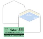 Busta Busta Silver Matic FSC - senza finestra - gommata - 11,4 x 16,2 cm - 80 gr -  bianco - Pigna Envelopes - conf. 25 pezzi