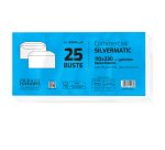 Busta Busta Silver Matic FSC - senza finestra - gommata - 11 x 23 cm - 80 gr -  bianco - Pigna Envelopes - conf. 25 pezzi